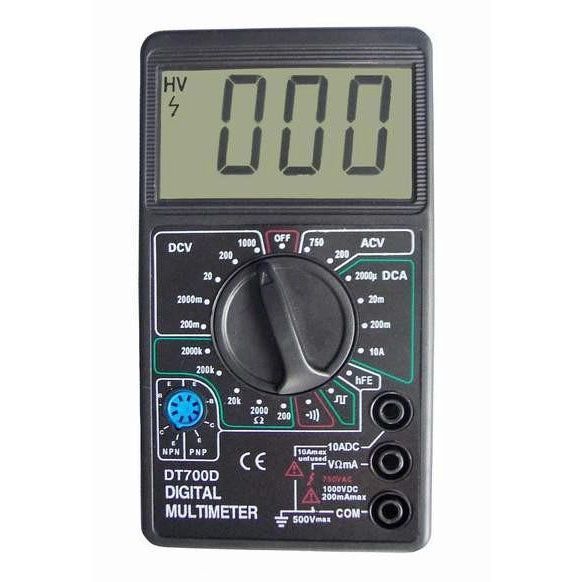 Цифровой мультиметр Digital Tech DT700D большой дисплей (со звуком), мультиметр с защитой ws28459 фото