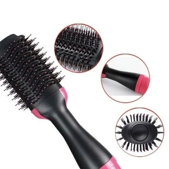 Фен Щетка расчёска 3в1 One step Hair Dryer 1000 Вт 3 режима выпрямитель для укладки волос стайлер с функцией ионизации ws38113 фото