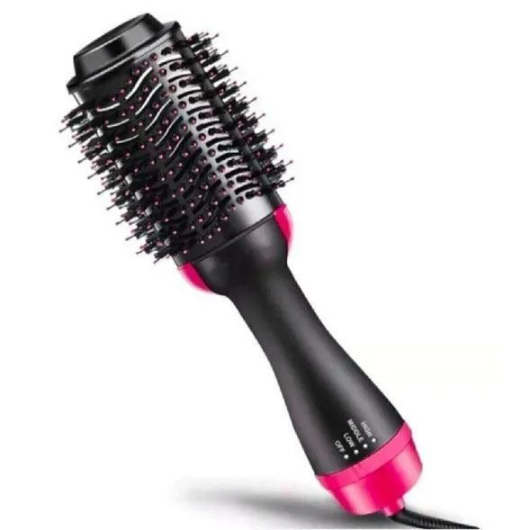Фен Щетка расчёска 3в1 One step Hair Dryer 1000 Вт 3 режима выпрямитель для укладки волос стайлер с функцией ионизации ws38113 фото