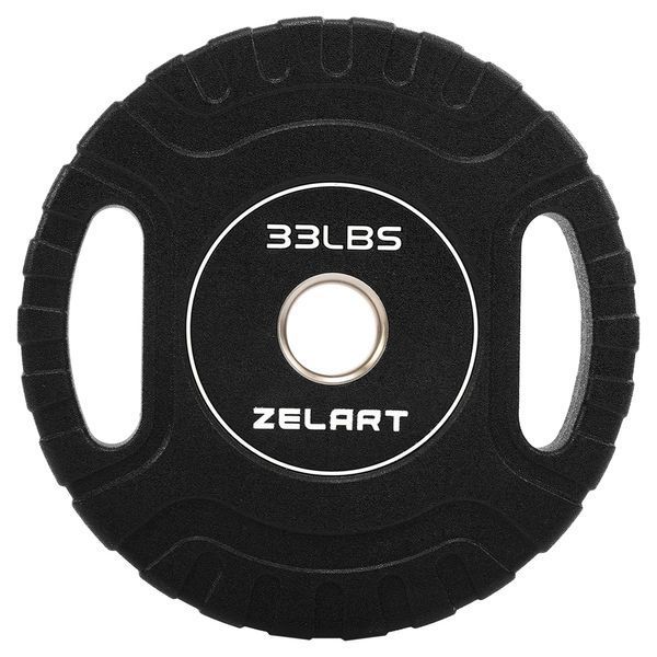 Блини диски CPU покриття 2 Handle металева втулка Zelart TA-3438-15 o51мм 15кг чорний TA-3438-15 фото