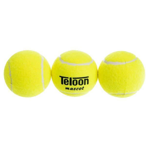 Мячи для большого тенниса TELOON MASCOT T801 3шт салатовый T801 фото