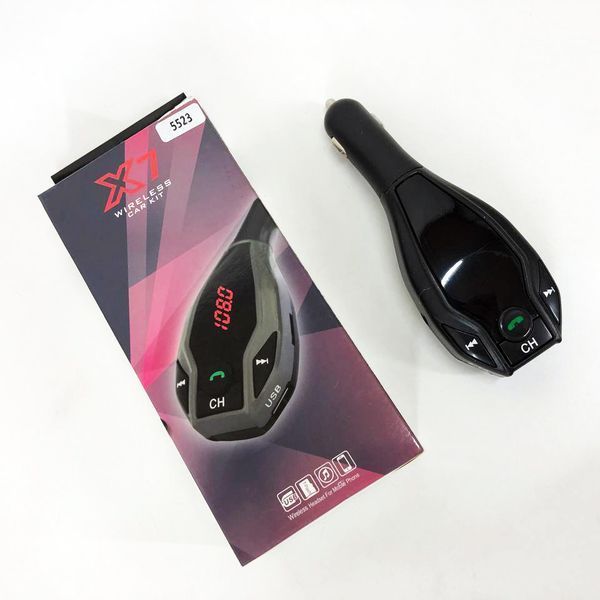 Автомобильный трансмиттер FM MOD. X7 BT модулятор Bluetooth Золотой, ФМ модулятор в машину. Цвет: черный ws15595-2 фото