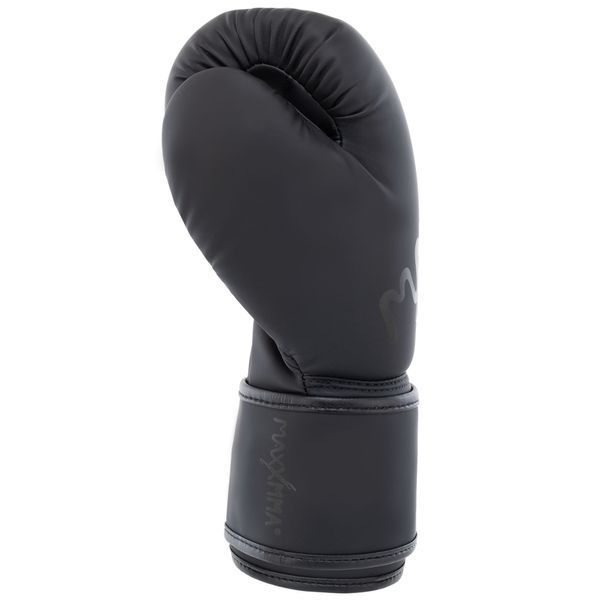 Перчатки боксерские на липучке PU MAXXMMA GB10 10-12 унций черный 10 унции GB10 фото