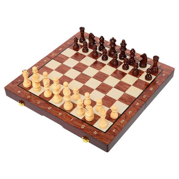 Шахматы настольная игра деревянные ZOOCEN FL334 размер 34см x 37см x 2,75см FL334 фото