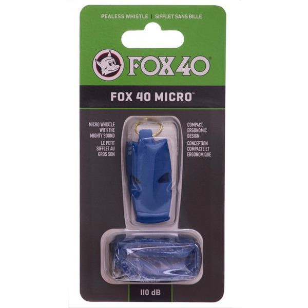 Свисток спортивный судейский пластиковый со шнурком WHISTLE MICRO SAFETY FOX40-9513 цвета в ассортименте FOX40-9513 фото