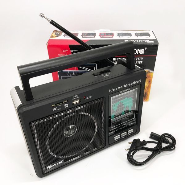 Портативный радиоприемник GOLON RX-99/3920 аккумуляторный FM/AM/SW с воспроизведением USB/MicroSD ws43197 фото
