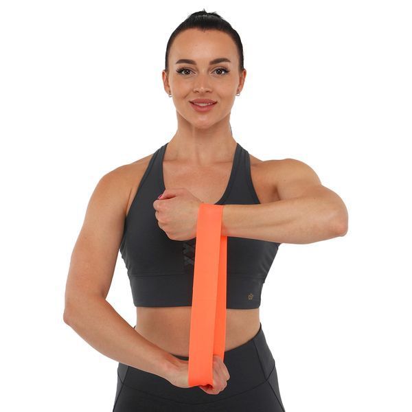 Резинка для упражнений лента сопротивления LOOP BANDS DOUBLE CUBE LB-001-P M кораловий LB-001-P фото