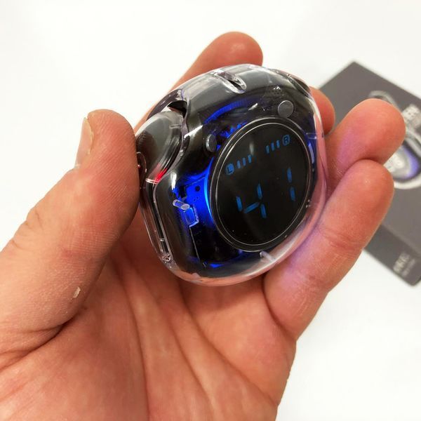 Беспроводные наушники TWS T8 PRO с прозрачным кейсом Вакуумные LED дисплей Bluetooth 5.3. Цвет: черный ws14814 фото