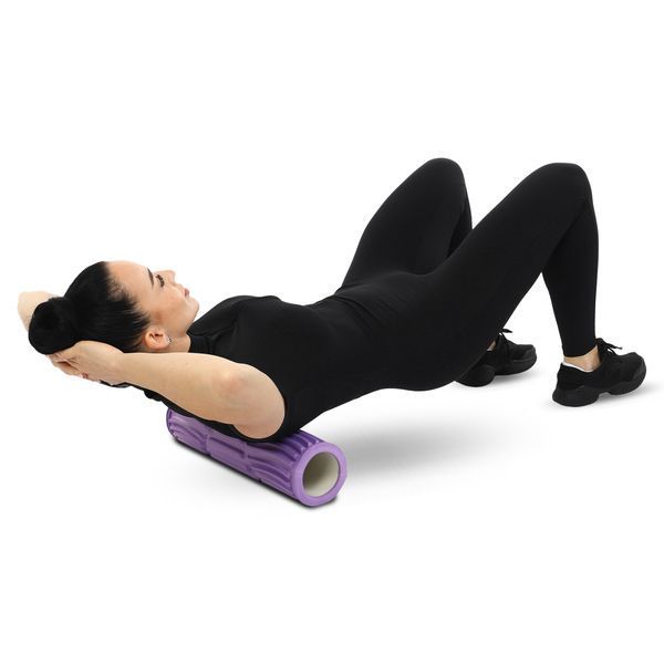Ролер масажний циліндр (ролик мфр) 45см Grid Spine Roller SP-Sport FI-9390 кольори в асортименті FI-9390 фото