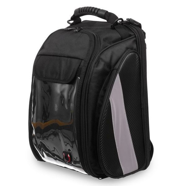 Сумка на бак мотоцикла на магнитах с окном под телефон Tank Bag BUOTAI YA6 39х30х27см черный YA6 фото