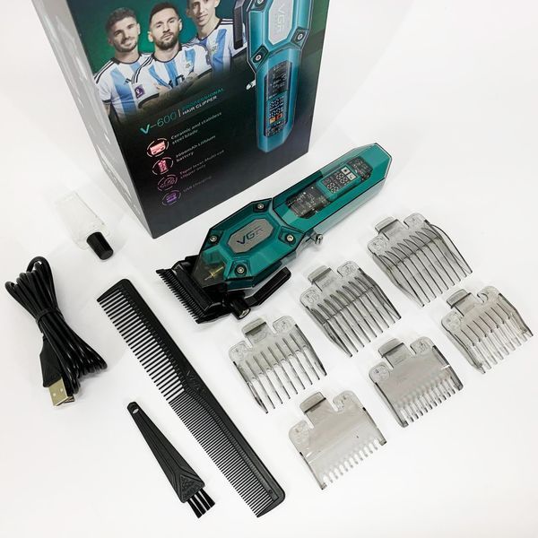 Акумуляторна машинка для стрижки VGR V-600. Колір: зелений ws17347-1 фото