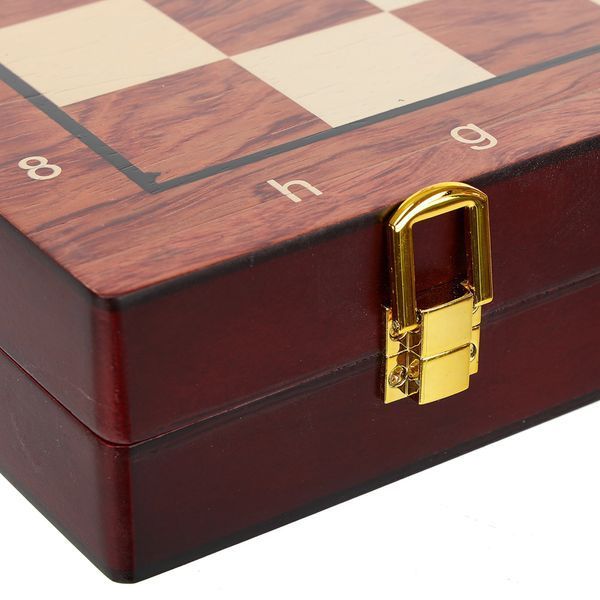 Шахматы настольная игра деревянные ZOOCEN FL334 размер 34см x 37см x 2,75см FL334 фото