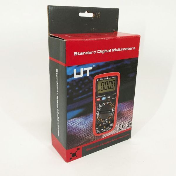 Мультиметр цифровой Digital UT61A профессиональный тестер вольтметр для дома, электронный мультиметр ws75736 фото