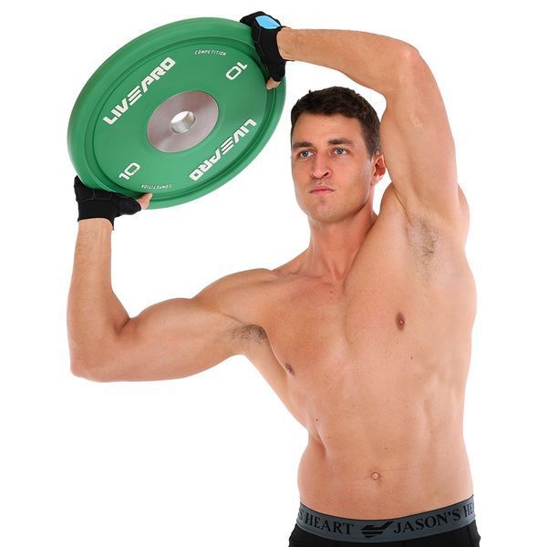Бамперные диски резиновые Bumper Plates LiveUp LP8335-10 o50.5мм 10кг зеленый LP8335-10 фото