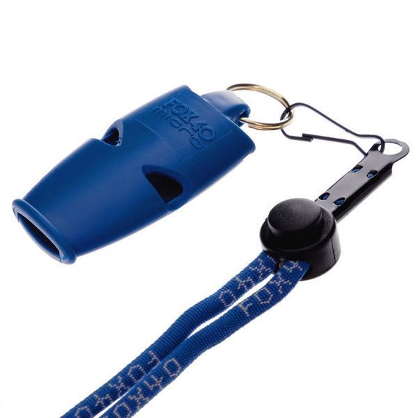Свисток спортивный судейский пластиковый со шнурком WHISTLE MICRO SAFETY FOX40-9513 цвета в ассортименте FOX40-9513 фото