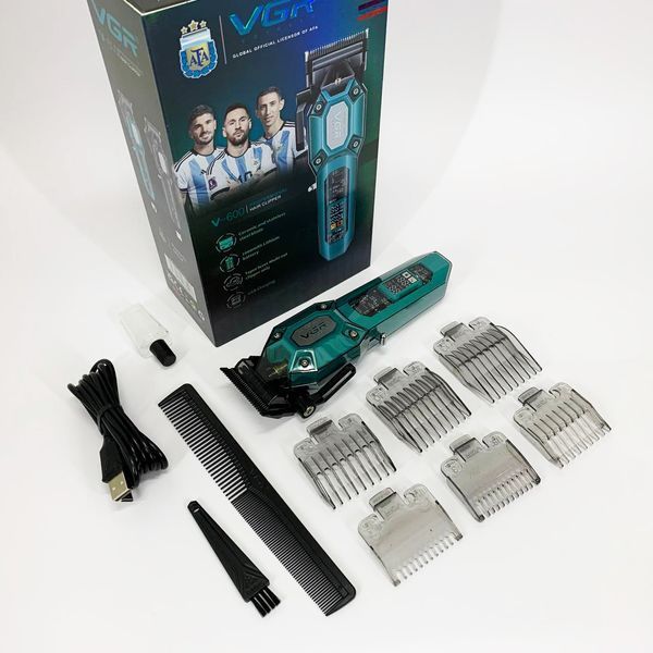 Акумуляторна машинка для стрижки VGR V-600. Колір: зелений ws17347-1 фото