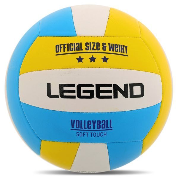Мяч волейбольный Legend VB-3861 №5 PVC желтый-голубой-белый VB-3861 фото