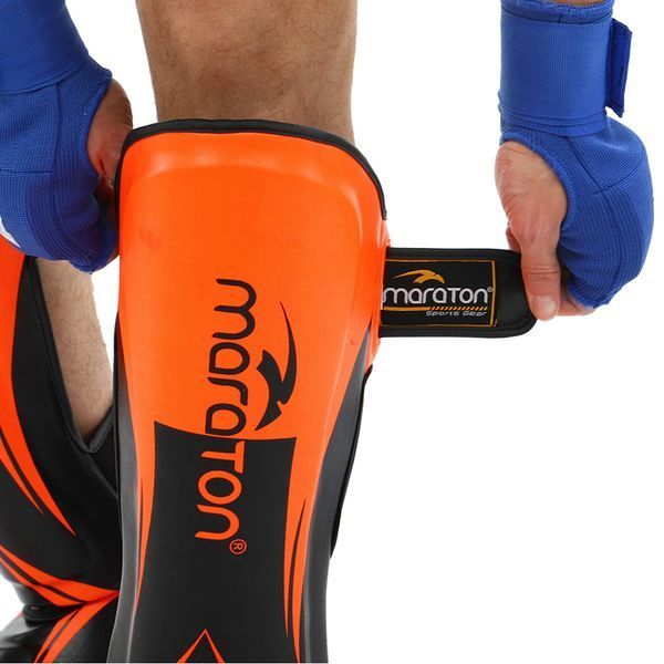 Защита голени и стопы Муай Тай, ММА, Кикбоксинг REXION MARATON BO-9321 S-XL цвета в ассортименте L BO-9321 фото