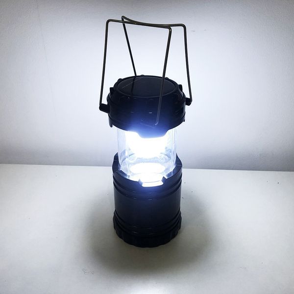 Туристический фонарь-лампа на солнечной батарее с павербанком CAMPING MH-5800T (6+1 LED). Цвет: черный ws84883 фото