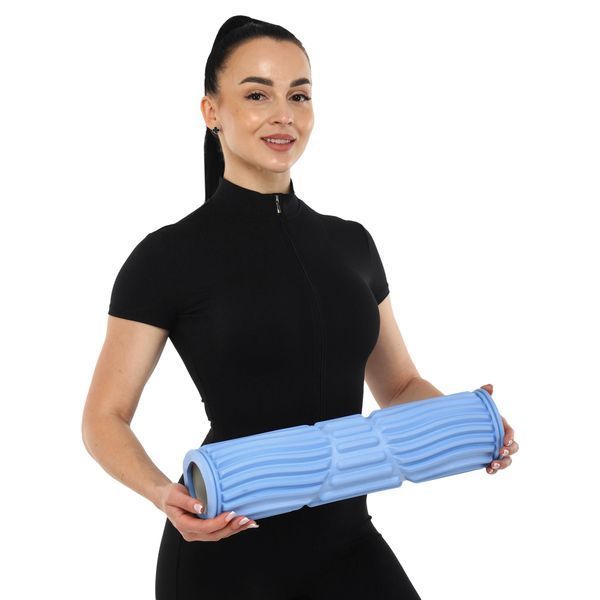 Ролер масажний циліндр (ролик мфр) 45см Grid Spine Roller SP-Sport FI-9390 кольори в асортименті FI-9390 фото