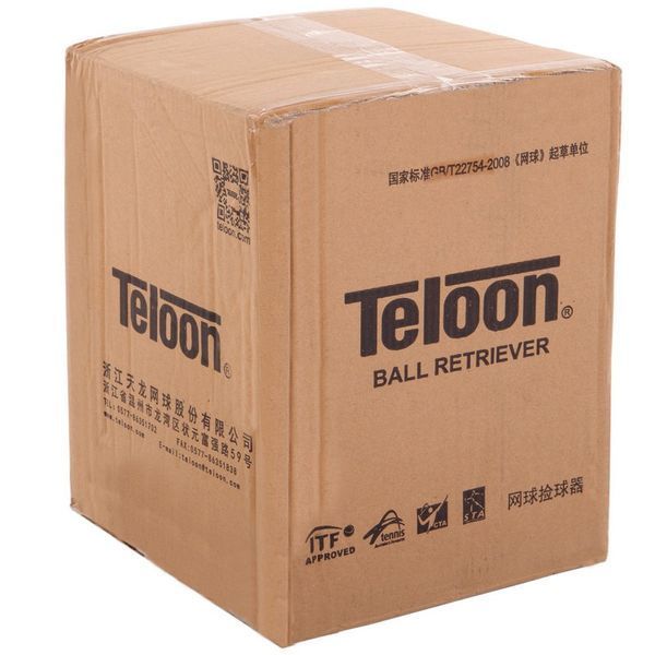 Машина-кошик для збору тенісних м'ячів TENNIS BALL CART на 60 м'ячів TELOON T115-60 чорний T115-60 фото