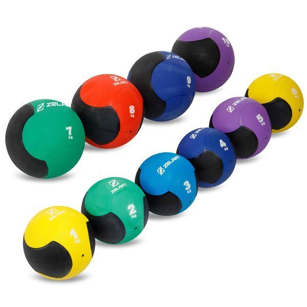 Медбол мяч медицинский Medicine Ball Zelart FI-5121-7 7кг зеленый-черный FI-5121-7 фото