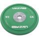 Бамперные диски резиновые Bumper Plates LiveUp LP8335-10 o50.5мм 10кг зеленый LP8335-10 фото 1