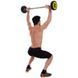Штанга нерозбірна з фіксованою вагою пряма поліуретанова Zelart Urethane Barbell TA-2689-25 довжина-106см 25кг чорний-салатовий TA-2689-25 фото 8