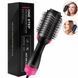 Фен Щетка расчёска 3в1 One step Hair Dryer 1000 Вт 3 режима выпрямитель для укладки волос стайлер с функцией ионизации ws38113 фото 9