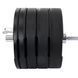 Бамперні диски гумові Bumper Plates LiveUp LP8331-5 o50.5мм 5кг чорний LP8331-5 фото 8
