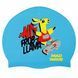 Шапочка для плавания силиконовая юниорская MadWave Junior LLAMA M057910 голубой M057910 фото 1