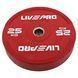Бамперні диски гумові Bumper Plates LiveUp LP8332-25 o50.5мм 25кг червоний LP8332-25 фото 1