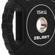 Блини диски CPU покриття 2 Handle металева втулка Zelart TA-3438-15 o51мм 15кг чорний TA-3438-15 фото 5