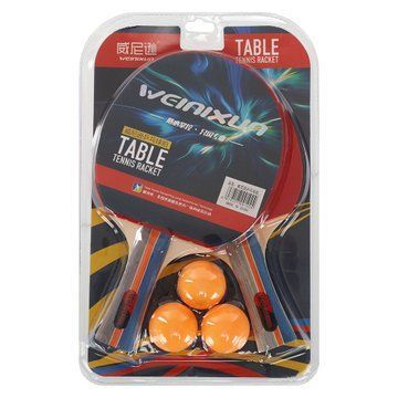 Набор для настольного тенниса WEINIXUN 2102-A 2 ракетки 3 мяча 2102-A фото