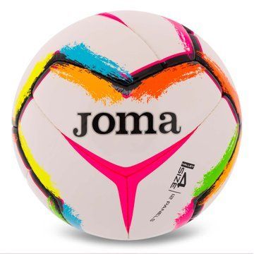 Мяч футбольный Joma HALLEY II 401727-218-T4 №4 белый-розовый 401727-218-T4 фото