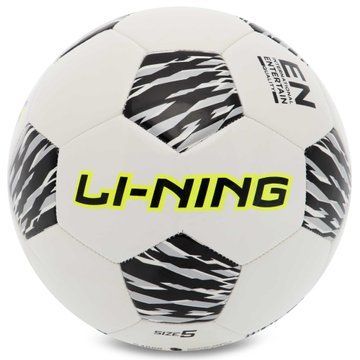 М'яч футбольний LI-NING LFQK533-1 №5 PVC білий-чорний LFQK533-1 фото