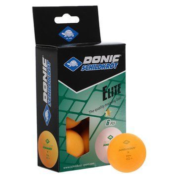 Набор мячей для настольного тенниса 6штук DONIC ELITE MT-608518 1star оранжевый MT-608518 фото