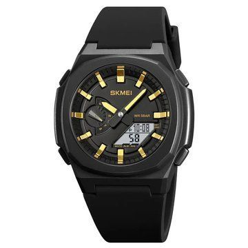 Часы наручные мужские SKMEI 2091BKGDWT, модные мужские часы круглые, оригинальные мужские часы ws67589 фото
