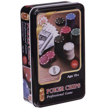 Набор для покера в металлической коробке Professional Poker chips SP-Sport IG-4590 80 фишек IG-4590 фото