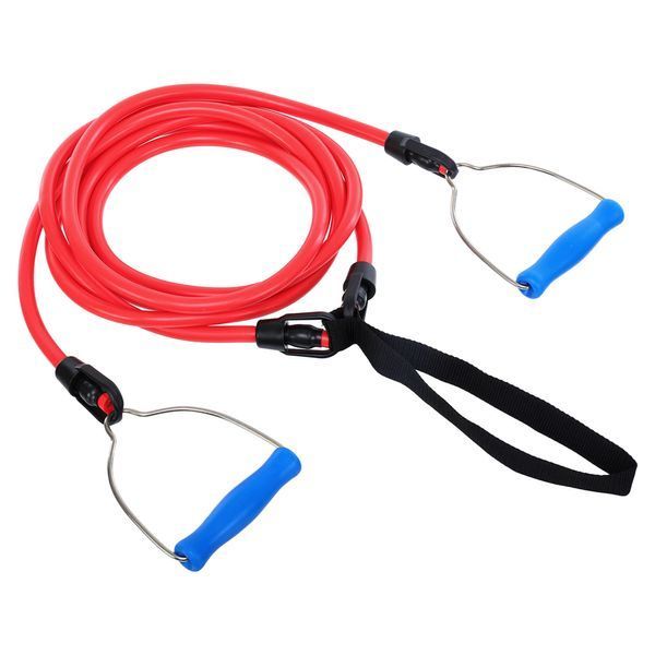 Тренажер для плавания с ручками для тренировки гребка YINGFA TRAINING BELT PL-4040-L3A 2 жгута длина1,5м, диаметр 1,3см PL-4040-L3A фото
