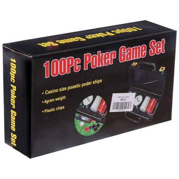 Набор для покера в пластиковом кейсе Texas Holdem Poker set SP-Sport 100S-2C 100 фишек 100S-2C фото