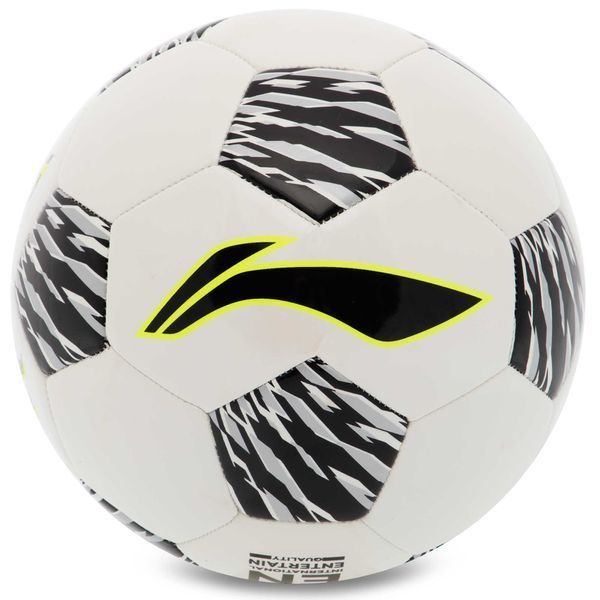 М'яч футбольний LI-NING LFQK533-1 №5 PVC білий-чорний LFQK533-1 фото