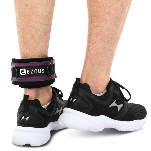 Лямка для ног TRAINING LEG STRAPS EZOUS H-03 1шт черный-фиолетовый H-03 фото