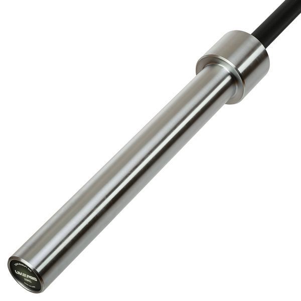 Гриф прямой для становой тяги хромированный Олимпийский Texas Deadlift Bar LiveUp LP8371 длина 2,3м гриф o50мм хром-черный LP8371 фото