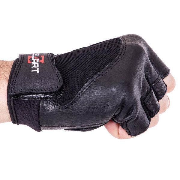 Перчатки спортивные кожаные Zelart SB-161556 S-XXL черный M SB-161556 фото