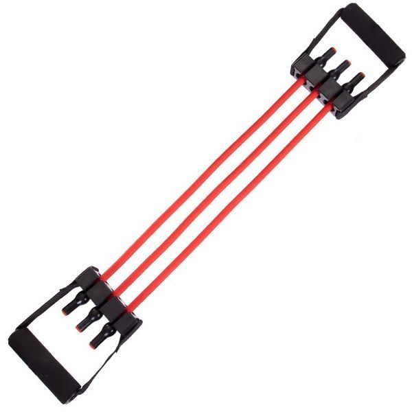 Эспандер трубчатый с ручками для фитнеса SP-Sport Resistance Band 8021-30 75см нагрузка 13,5кг 30LB красный 8021-30 фото