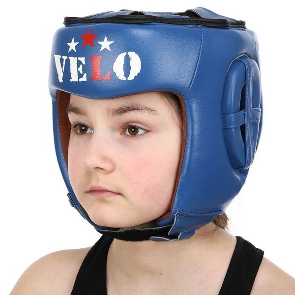 Шолом боксерський професійний шкіряний AIBA VELO 3080 S-XL червоний 3080 фото