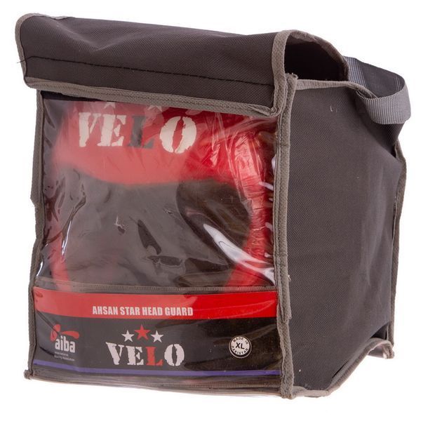 Шолом боксерський професійний шкіряний AIBA VELO 3080 S-XL червоний 3080 фото