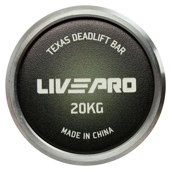 Гриф прямой для становой тяги хромированный Олимпийский Texas Deadlift Bar LiveUp LP8371 длина 2,3м гриф o50мм хром-черный LP8371 фото