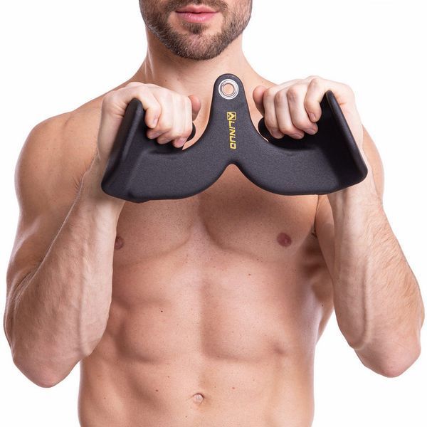 Рукоятка для тяги c узким хватом V-Bar нескользящее покрытие LINUO FITNESS SC-3704-24 31см черный SC-3704-24 фото